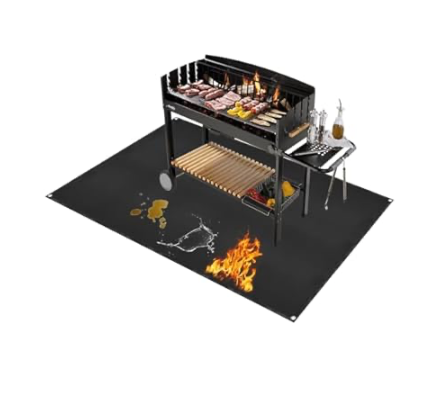 Under Grill Mat for Outdoor Grilling