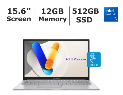 In-Store: Asus Vivobook 15.6" Touchscreen Notebook w/ 12GB Memory + 512GB SSD
