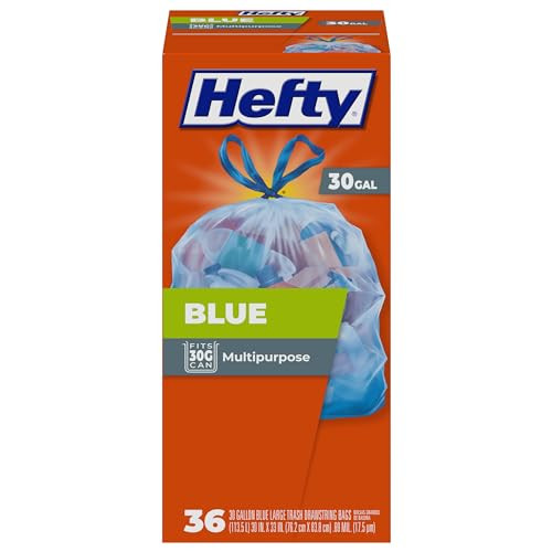 Hefty Blue Trash Bags
