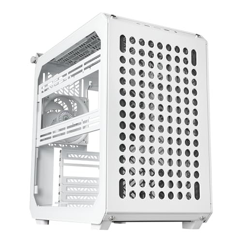 Cooler Master QUBE 500 Flatpack White High Airflow Gaming ATX PC Mid-Tower