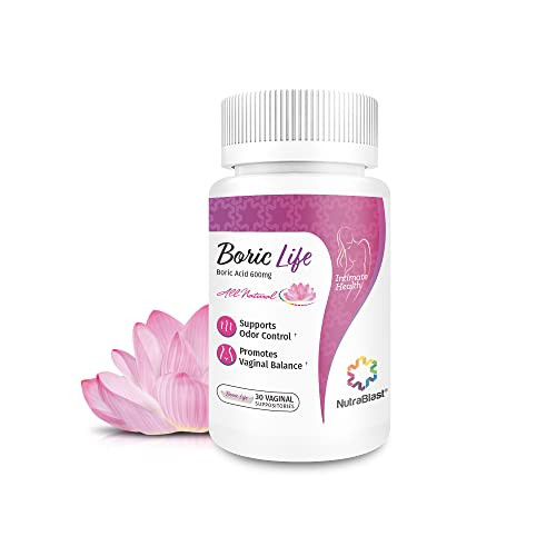 NutraBlast Boric Acid Vaginal Suppositories
