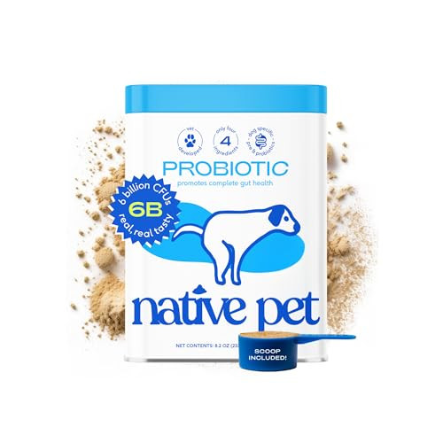 Native Pet Probiotic for Dogs, 60 Scoops
