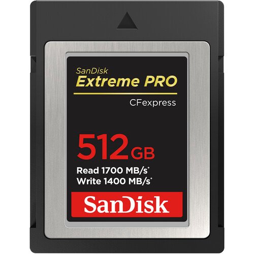 SanDisk 512GB Extreme Pro CF Express Type B Card
