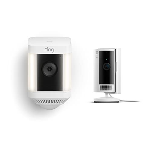 Ring HD Spotlight Cam Plus and Indoor Cam Bundle