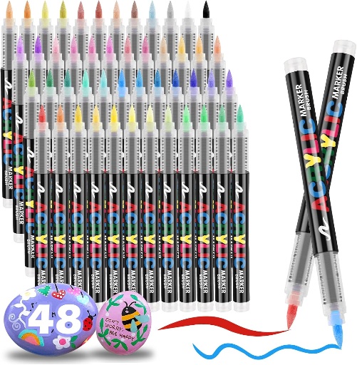 48 Color Acrylic Paint Marker Set
