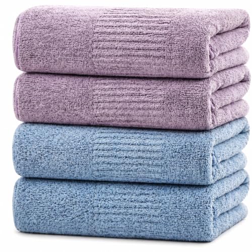 SEISSO 4 Pack Extra Large Bath Towels 63"x35"