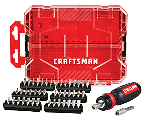 44-Piece Craftsman Magnetic Ratcheting Multi-Bit Screwdriver w/ Versastack Case
