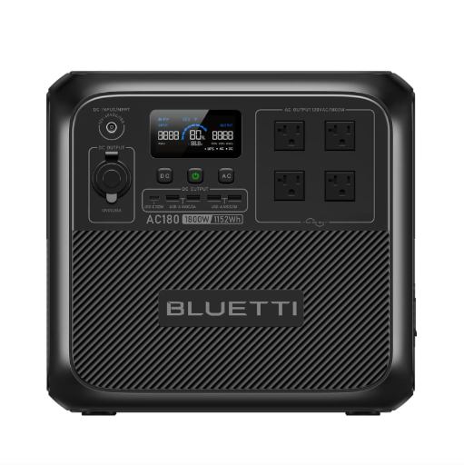 BLUETTI AC180 Solar Portable Power Station | 1,800W 1,152Wh