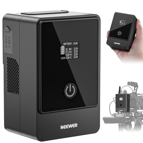 Neewer 6800mAh 99Wh 14.5V 65W Mini V Mount Battery