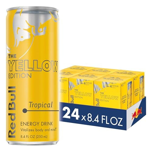 Red Bull Yellow Edition Tropical Energy Drink, 24-Pack