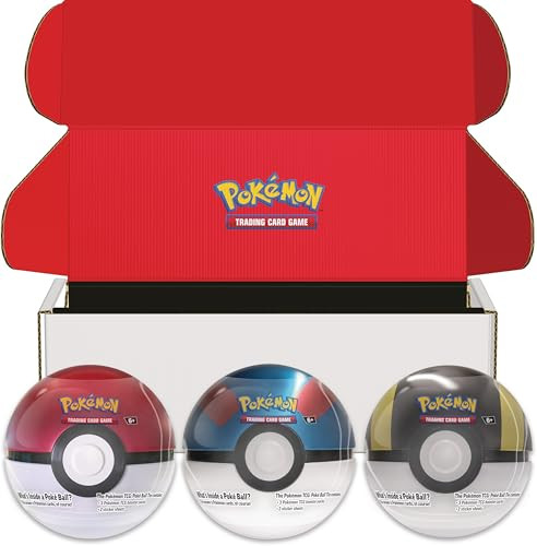 Pokémon TCG: Poké Ball Tin 3-Pack Bundle