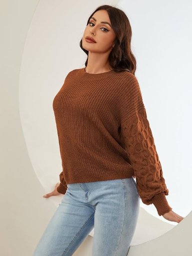 Women’s Knitted Crewneck Sweater Deal