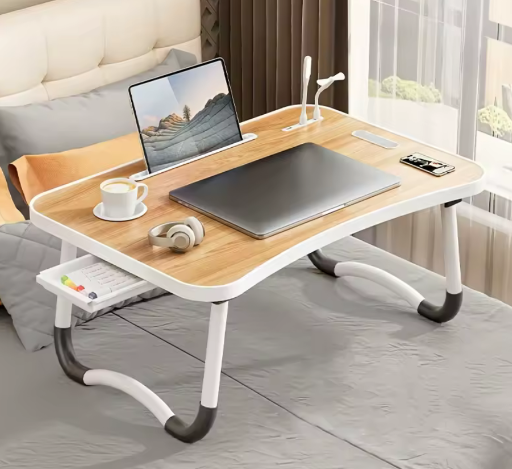 Foldable Laptop Table with USB Light 