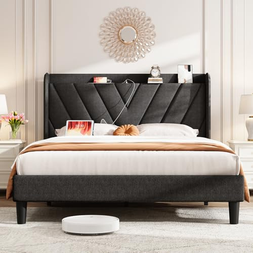 Koorlian Queen Bed Frame with Headboard