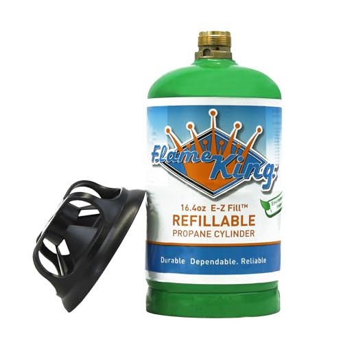 Flame King Refillable 1LB Empty Propane Cylinder