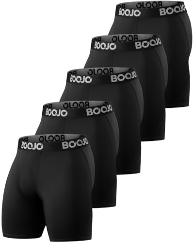 BOOJO Men's Compression Shorts 5-Pack