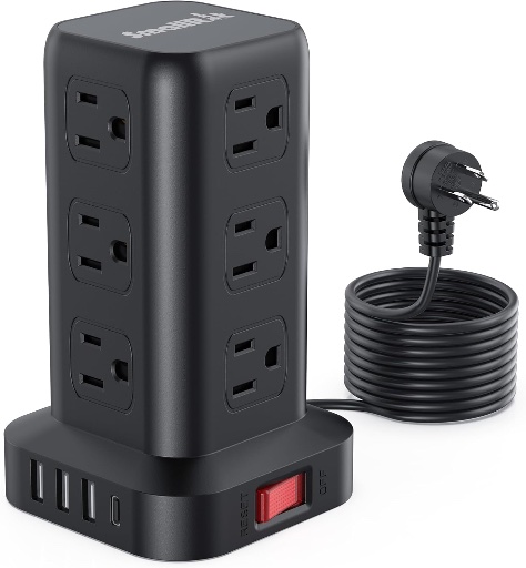 Surge Protector Power Strip Tower
