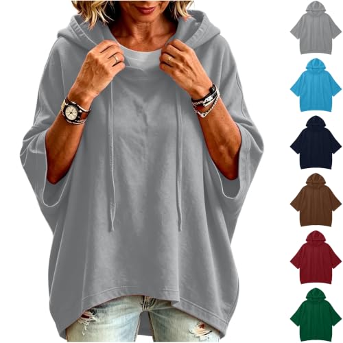 3/4 Sleeve Hooded Sweatshirt Hoodie Deal