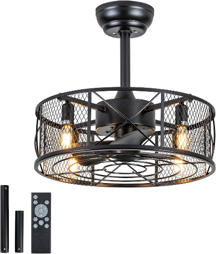 Low Profile Ceiling Fan with Light