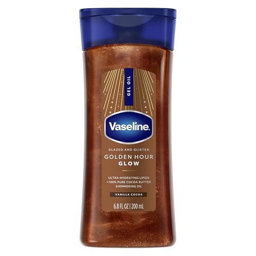 Vaseline Glazed and Glisten Golden Hour Body Gel Oil 6.8-Oz Deal