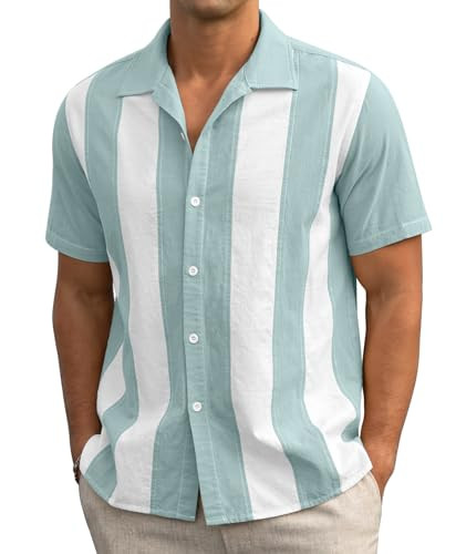 Askdeer Men's Linen Shirts