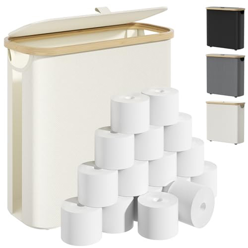Toilet Paper Storage with Lid and Handle
