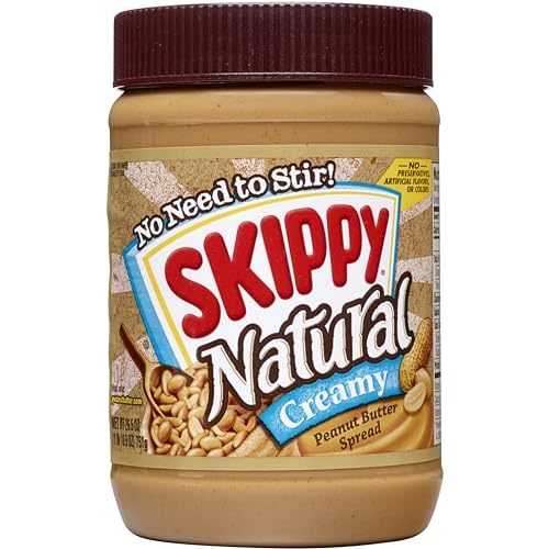 SKIPPY Natural Peanut Butter Creamy Spread 26.5 oz Jar
