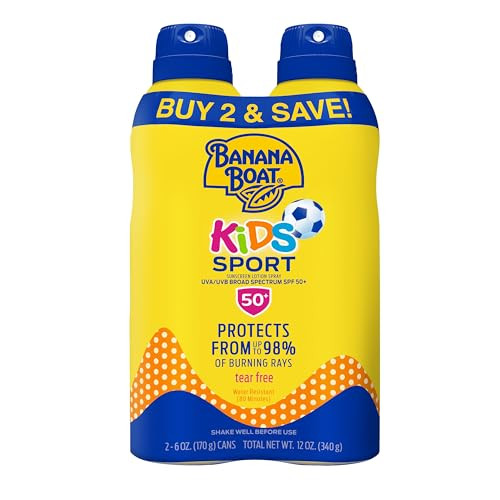 2 Pack of Banana Boat Sport Kids Sunscreen Spray SPF 50