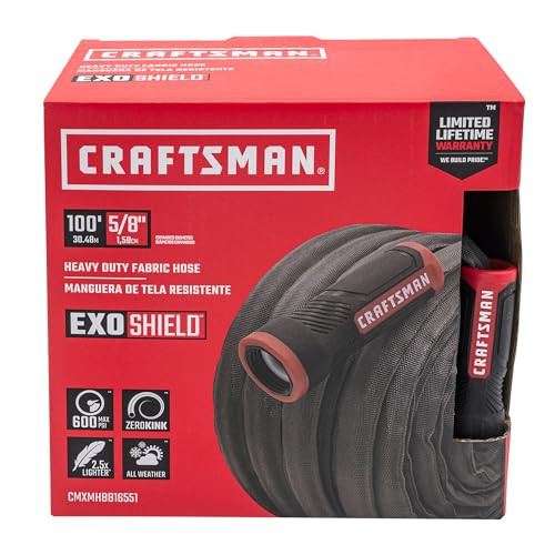 CRAFTSMAN 100' ExoShield Heavy-Duty Fabric Hose
