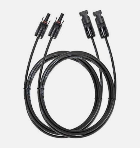 2 Pack of EcoFlow Solar Extension Cable with Free Shipping