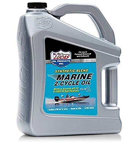 Lucas Oil 10861 Synthetic Blend TC-W3 2-Cycle Marine Oil - 1 Gallon Deal