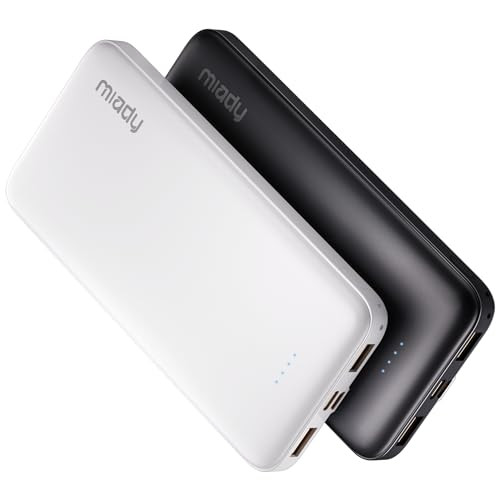 Miady 2-Pack 10000mAh Portable Chargers