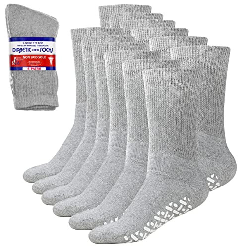 Loose Fit Diabetic Socks, 6 Pack