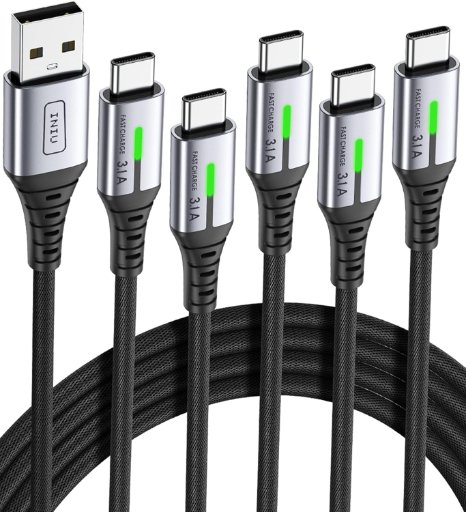 INIU USB to C Cable Fast Charging 5-Pack