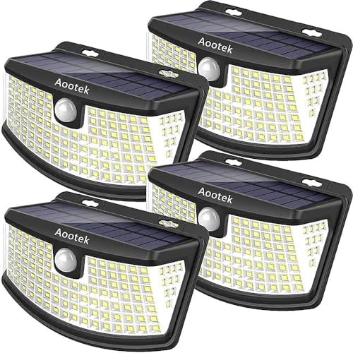 Aootek Solar Motion Sensor Light 4-Pack