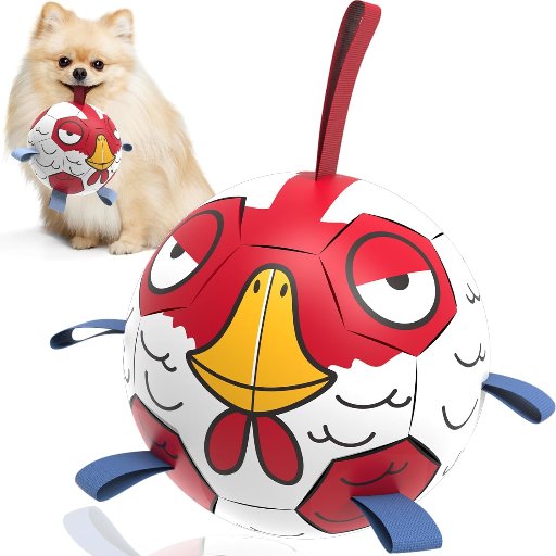 A-Red Chicken QDAN Premium Dog Balls Toy