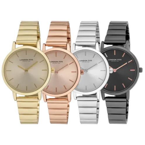London Fog Women’s Sussex Link Bracelet Watch