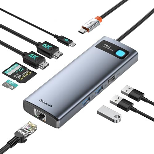 Baseus 9-in-1 USB-C Hub for Dual Monitors