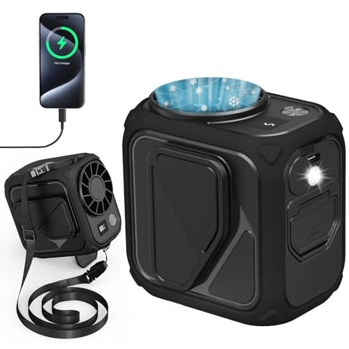 Rechargeable Personal Portable Fan and Power Bank