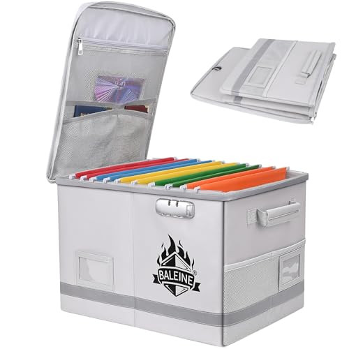 BALEINE Fireproof Document Box with Lock