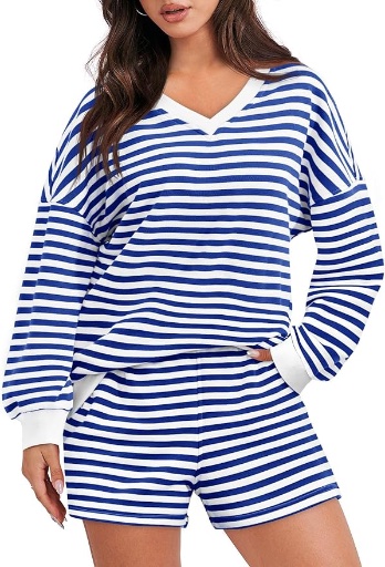 2 Piece Striped Outfits - 4 Color Options