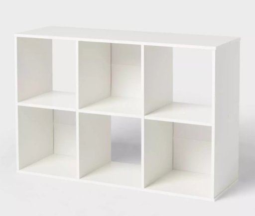 Brightroom 6 Cube Book Decorative Book Shelf