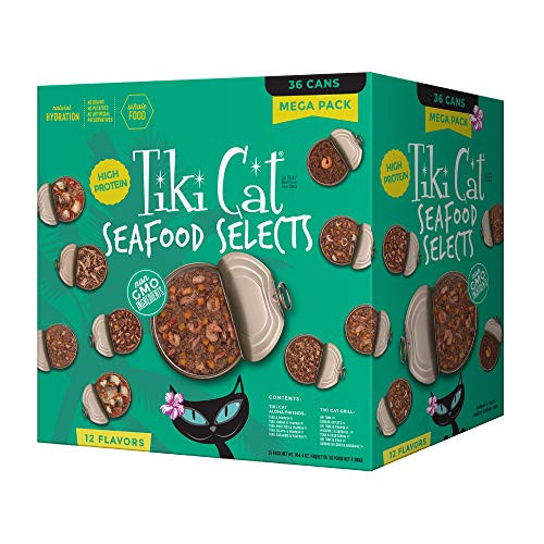 Tiki Cat Seafood Selects Wet Cat Food Mega Pack