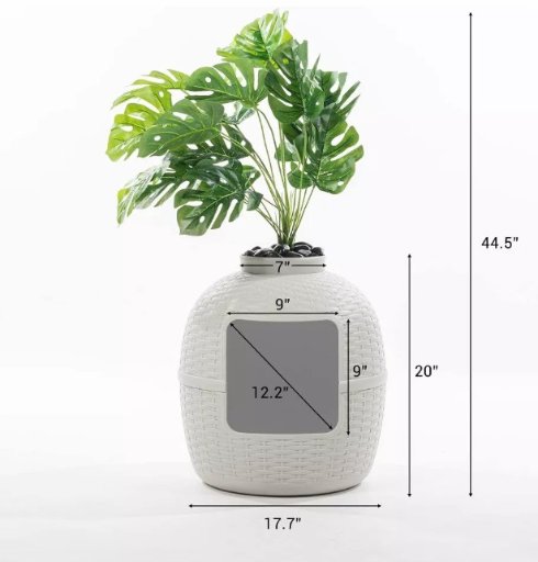 Heynemo Faux Plant Hidden Litter Box