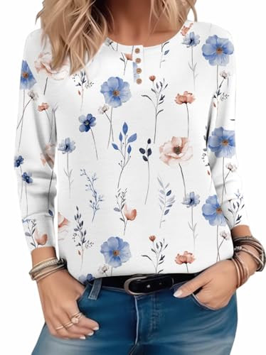 Zeagoo Long Sleeve Henley T-Shirts