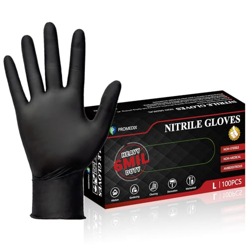 100-Count PROMEDIX P 6-Mil Heavy Duty Nitrile Cooking Gloves