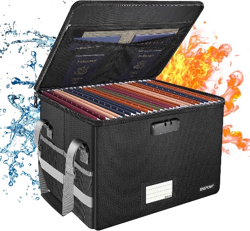 Fire/WaterProof Document File Box