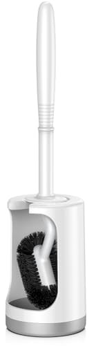 HAMITOR 360° Flexible Deep Cleaning Toilet Brush & Holder