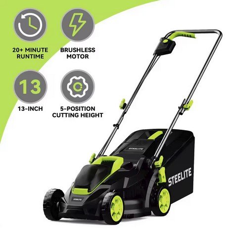 Deli 13" Electric Lawn Mower