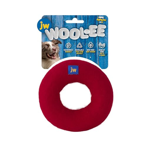 JW Wool-EE Ring Handmade Dog Toy